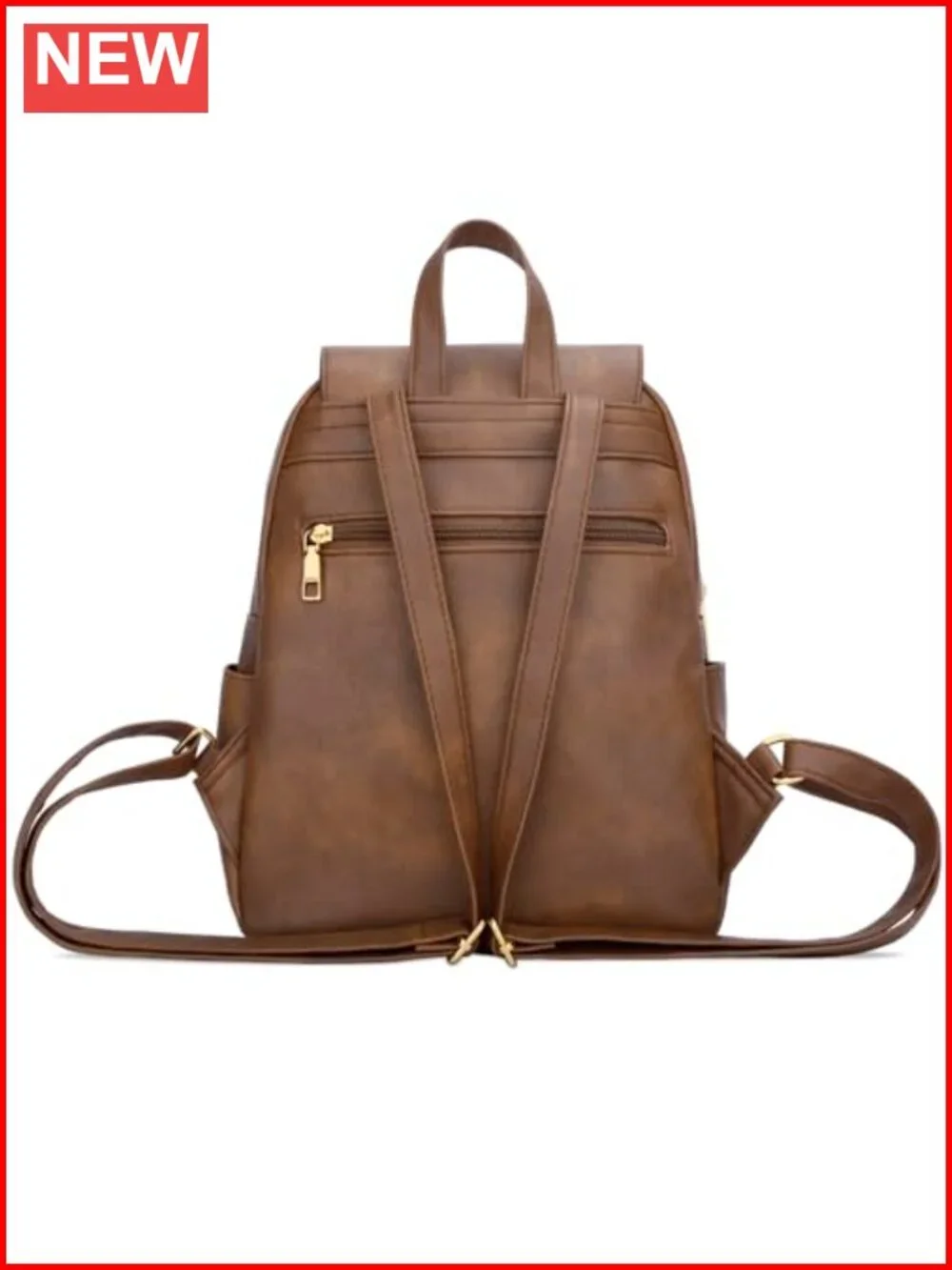 Quilted Vegan Leather Backpack Purse for Women, Small Casual Travel Daypack